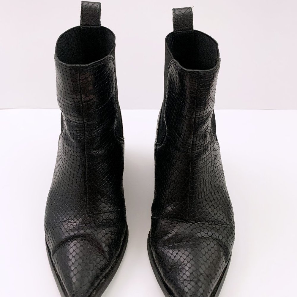 & Other Stories Python Embossed Leather Boots - image 3
